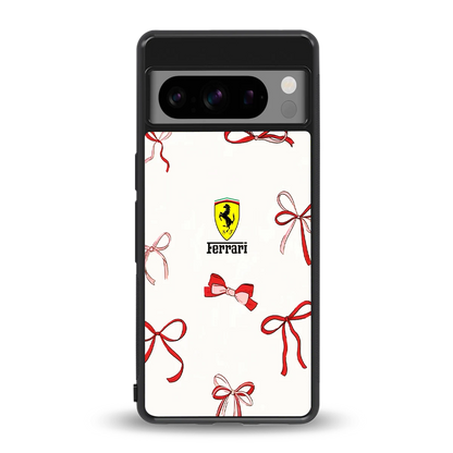 SF X Bows back phone cover | glass case for google pixel 8 pro