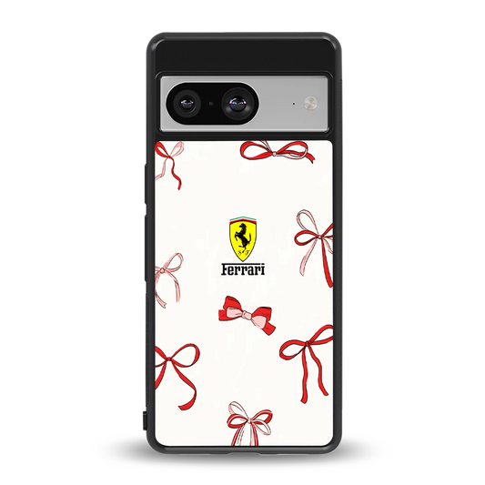 SF X Bows back phone cover | glass case for google pixel 8