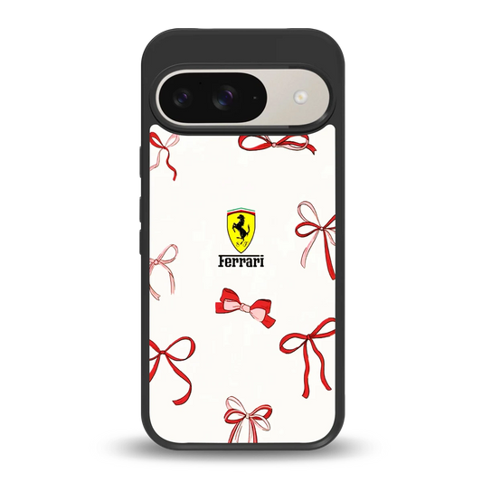 SF X Bows back phone cover | glass case for google pixel 9