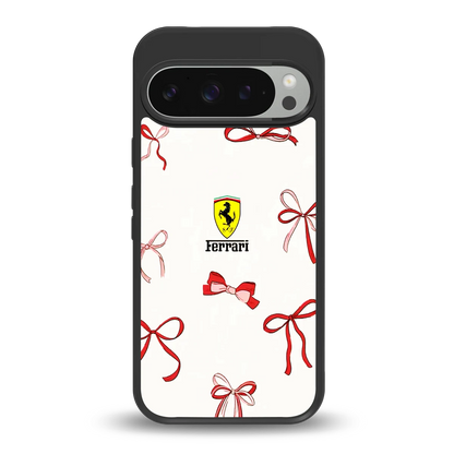 SF X Bows back phone cover | glass case for google pixel 9 pro xl