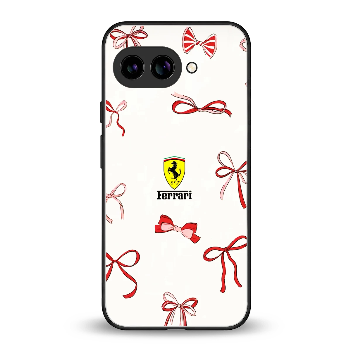 SF X Bows back phone cover | glass case for google pixel 10a