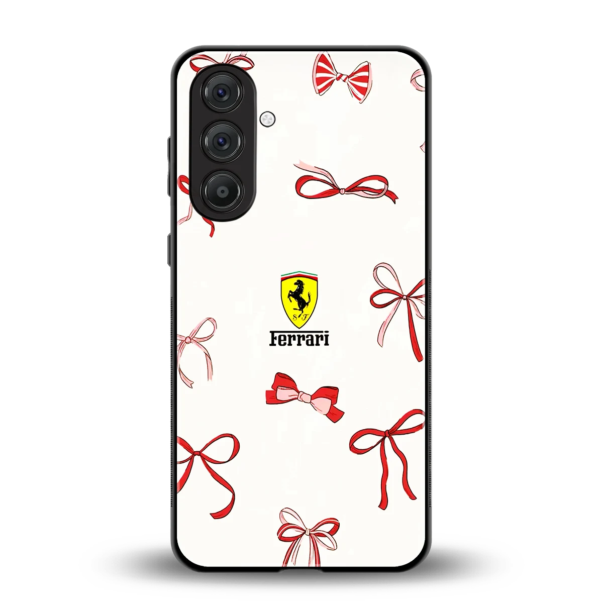 SF X Bows back phone cover | glass case for samsung galaxy a55 5g