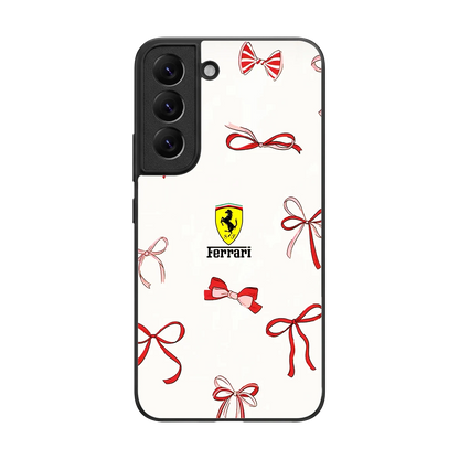 SF X Bows back phone cover | glass case for samsung galaxy s22