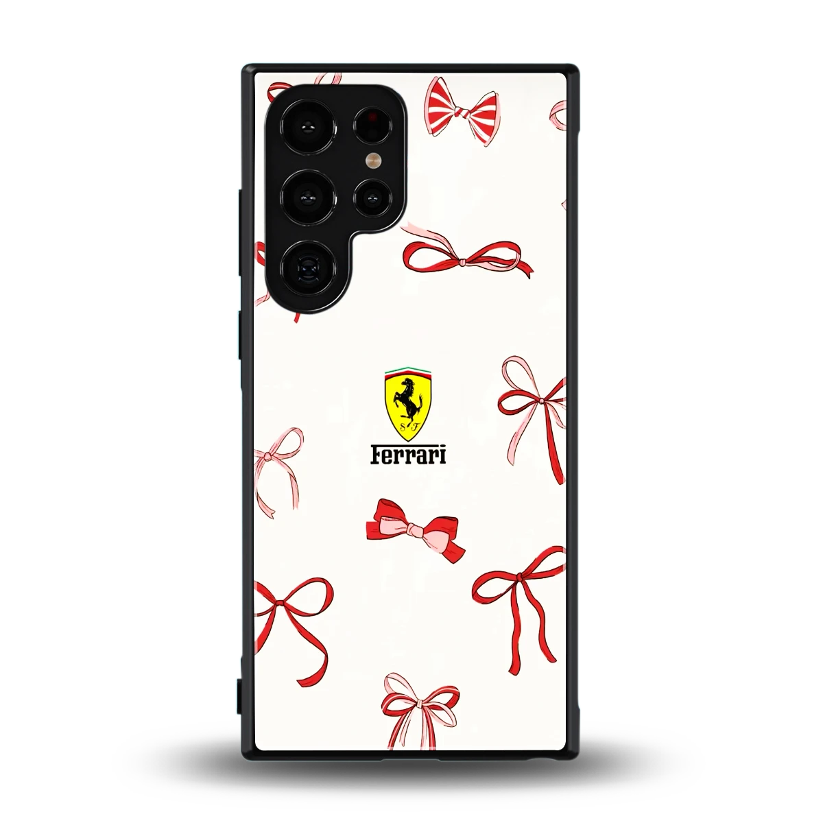 SF X Bows back phone cover | glass case for samsung galaxy s24 ultra