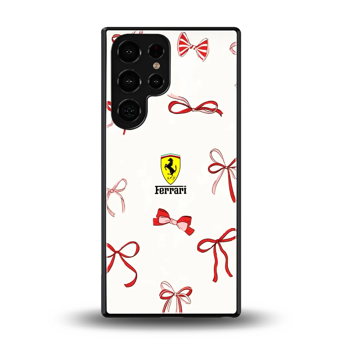 SF X Bows back phone cover | glass case for samsung galaxy s25 ultra