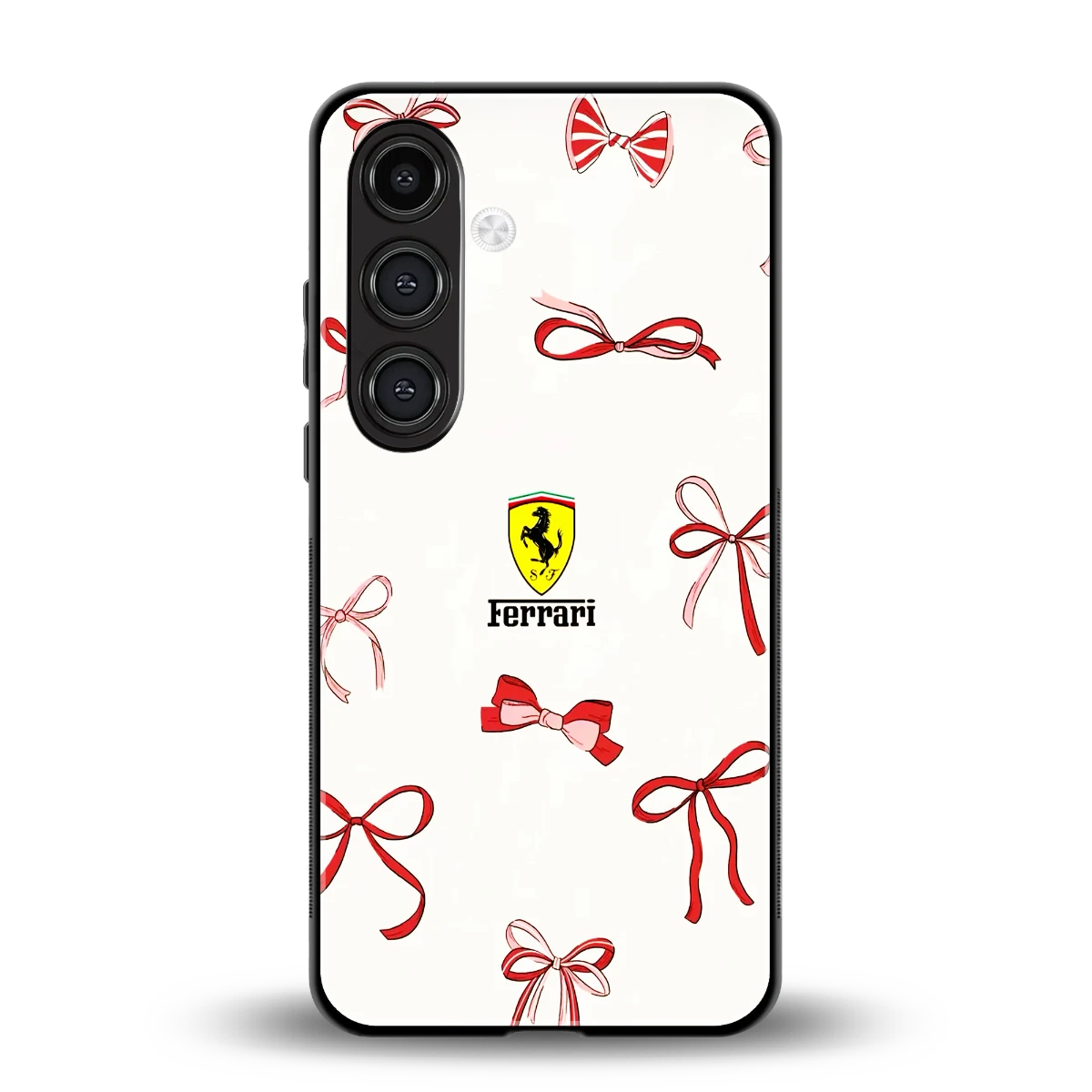 SF X Bows back phone cover | glass case for samsung galaxy s23 fe