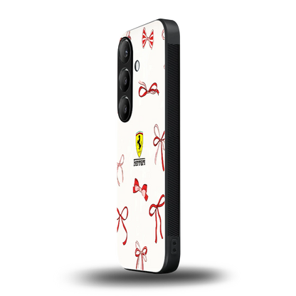 SF X Bows samsung galaxy s24 mobile cover | shockproof glass phone case
