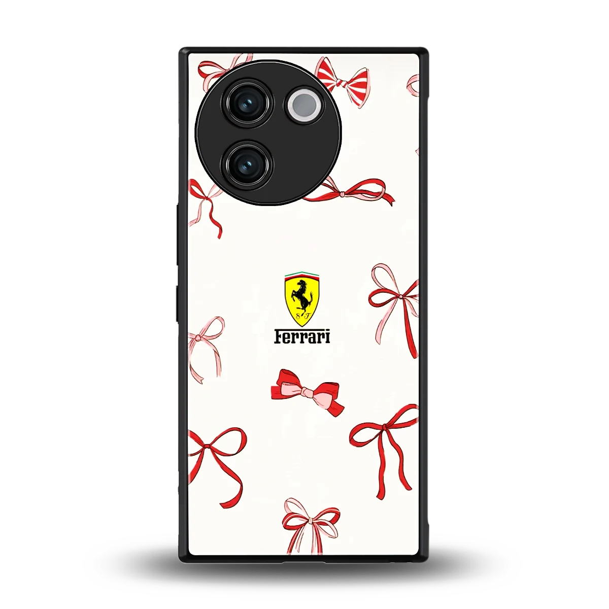 SF X Bows back phone cover | glass case for vivo v30e