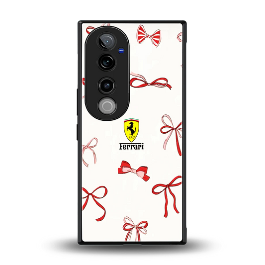 SF X Bows back phone cover | glass case for vivo v40 pro