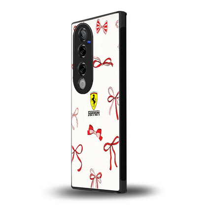 SF X Bows vivo v40 pro mobile cover | shockproof glass phone case