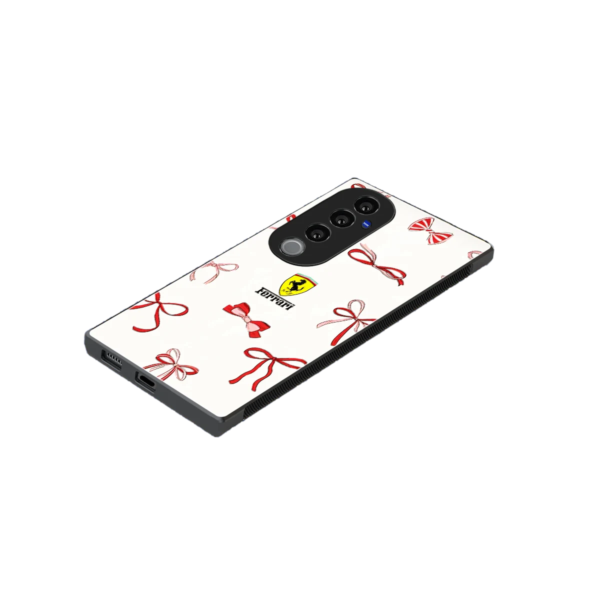 SF X Bows stylish phone case for vivo v40 pro | glossy glass and slim fit