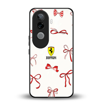 SF X Bows back phone cover | glass case for vivo v40e