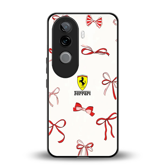 SF X Bows back phone cover | glass case for vivo v40e