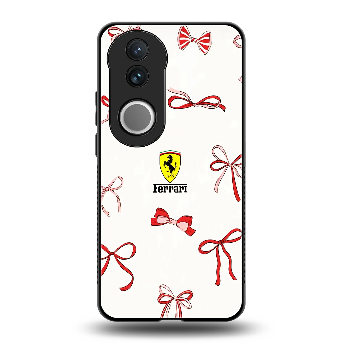 SF X Bows back phone cover | glass case for vivo v50