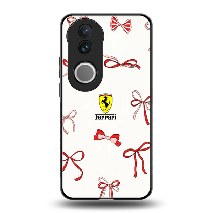 SF X Bows back phone cover | glass case for vivo v50