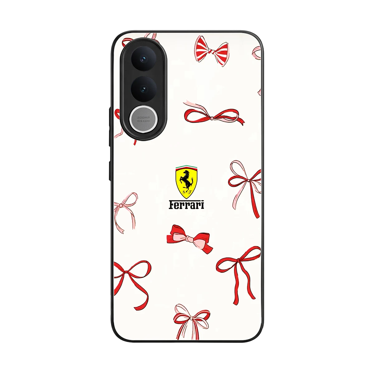 SF X Bows back phone cover | glass case for vivo v70 fe