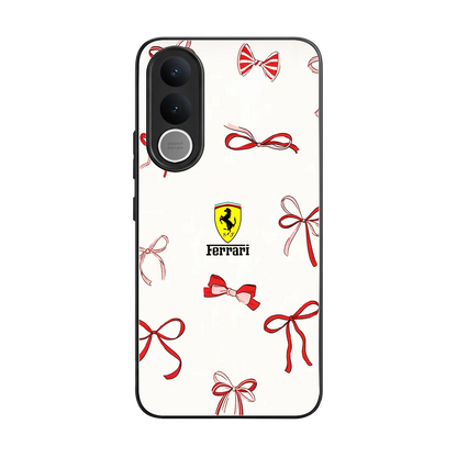SF X Bows back phone cover | glass case for vivo v70 fe