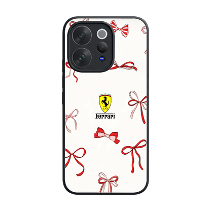 SF X Bows back phone cover | glass case for vivo v70 elite