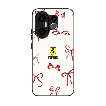 SF X Bows back phone cover | glass case for vivo x200 fe