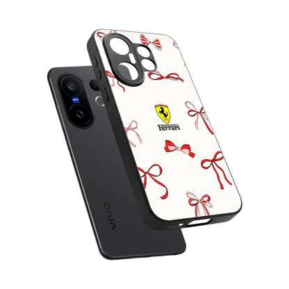 SF X Bows sleek vivo x200 fe cover with tempered glass back and TPU edges