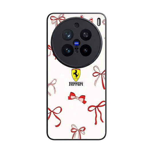 SF X Bows back phone cover | glass case for vivo x200 pro