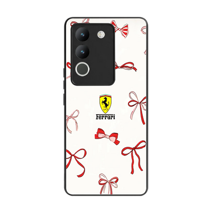 SF X Bows back phone cover | glass case for vivo y200 5g