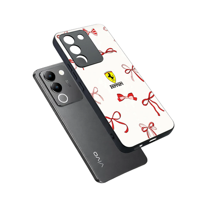 SF X Bows sleek vivo y200 5g cover with tempered glass back and TPU edges