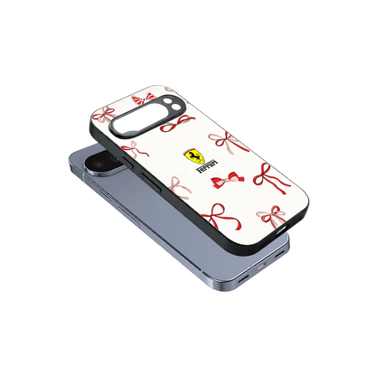 SF X Bows sleek google pixel 10 pro cover with tempered glass back and TPU edges