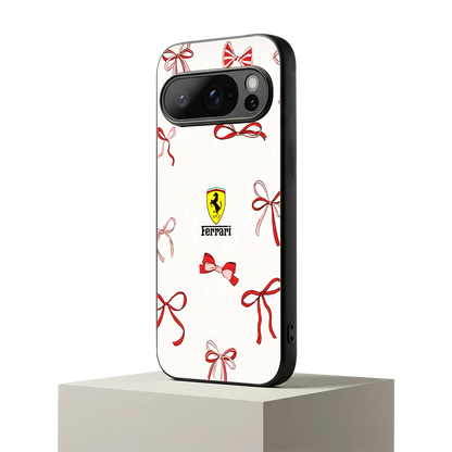 SF X Bows google pixel 10 pro mobile cover | shockproof glass phone case