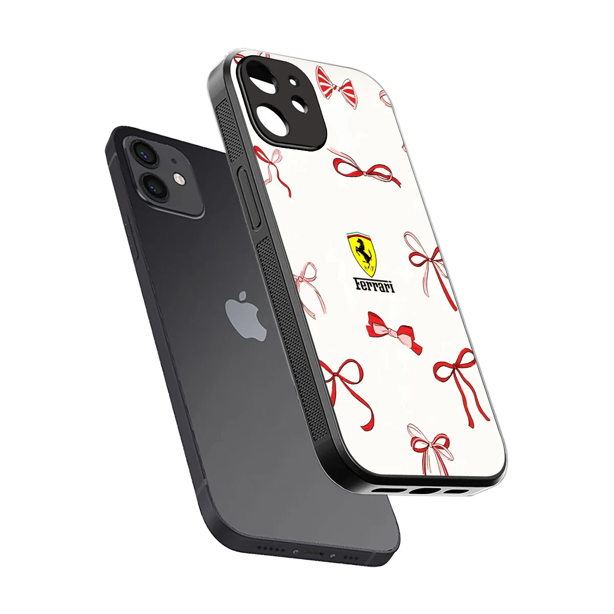 SF X Bows sleek iphone 11 cover with tempered glass back and TPU edges