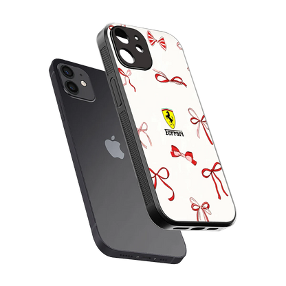 SF X Bows sleek iphone 11 cover with tempered glass back and TPU edges