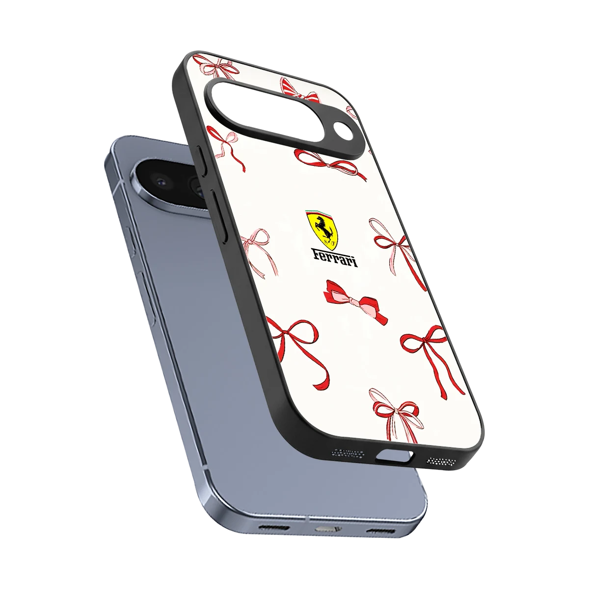 SF X Bows sleek google pixel 10 cover with tempered glass back and TPU edges