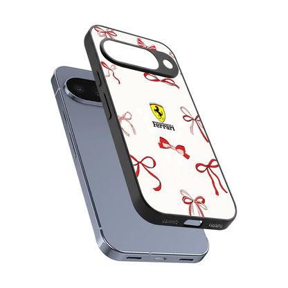 SF X Bows sleek google pixel 10 cover with tempered glass back and TPU edges
