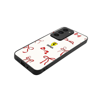 SF X Bows stylish phone case for redmi 15 5g | glossy glass and slim fit