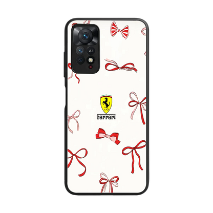 SF X Bows back phone cover | glass case for redmi note 11 pro