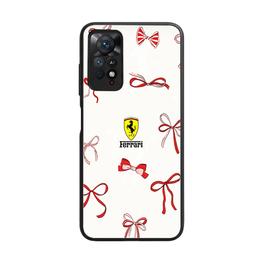 SF X Bows back phone cover | glass case for redmi note 11 pro