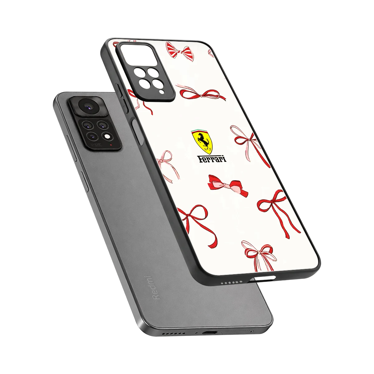 SF X Bows sleek redmi note 11 pro cover with tempered glass back and TPU edges