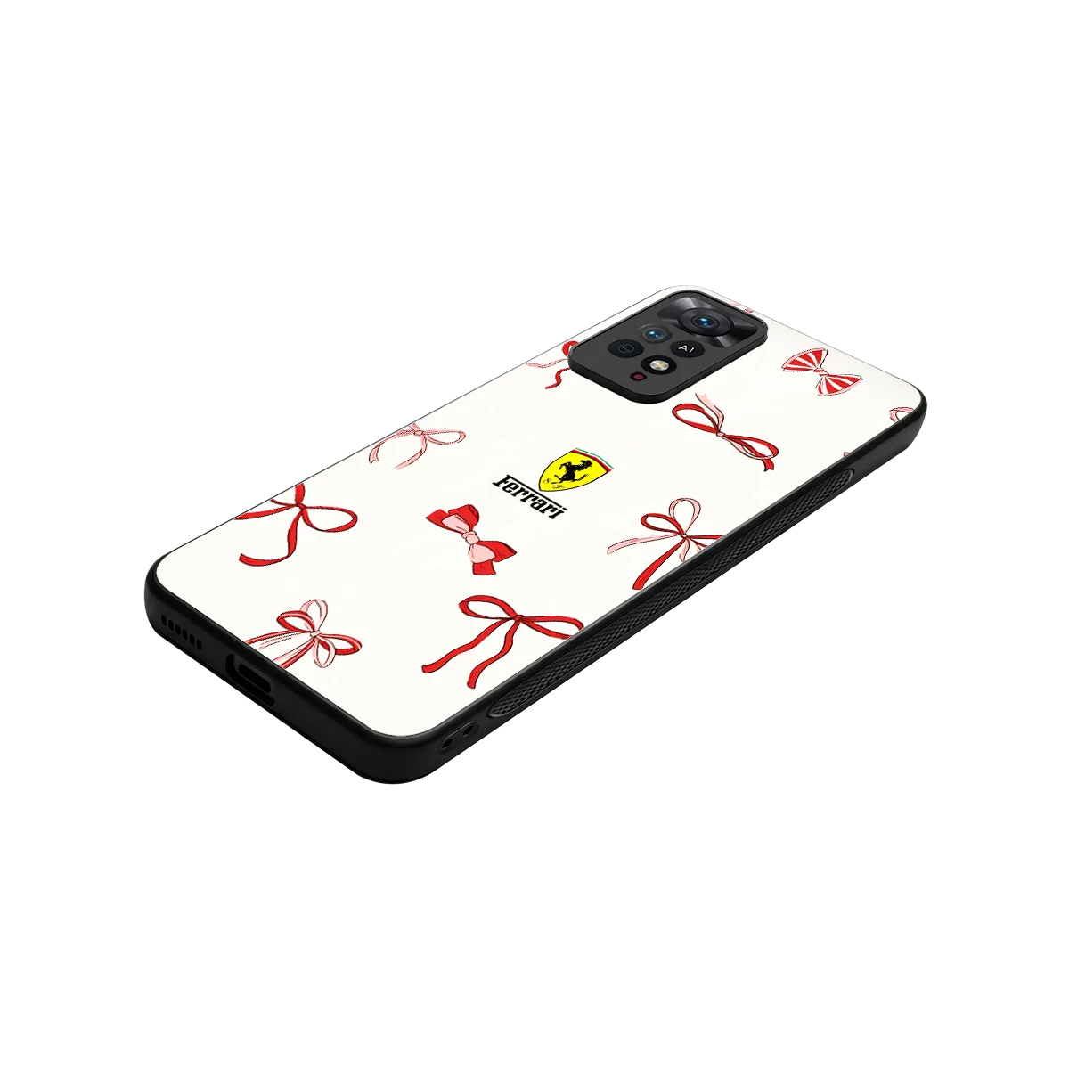 SF X Bows stylish phone case for redmi note 11 pro | glossy glass and slim fit