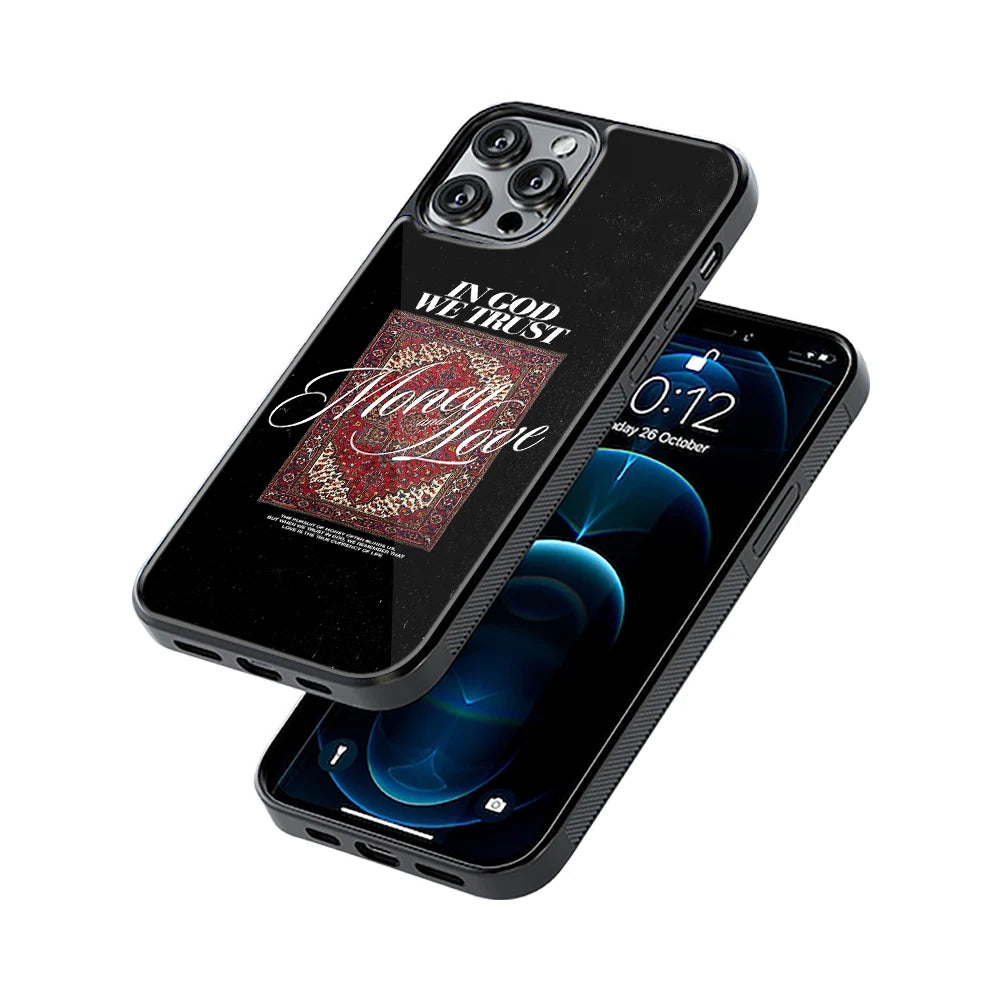 Protective Glass Back Phone Case Compatible with iPhone, Samsung, OnePlus, Pixel & More