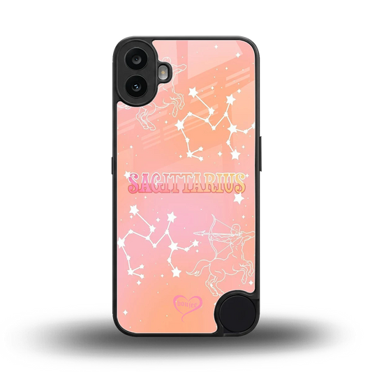 Sagittarius Aura back phone cover | glass case for cmf nothing phone 1