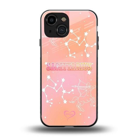 Sagittarius Aura back phone cover | glass case for iphone 13 mini