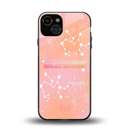 Sagittarius Aura back phone cover | glass case for iphone 14