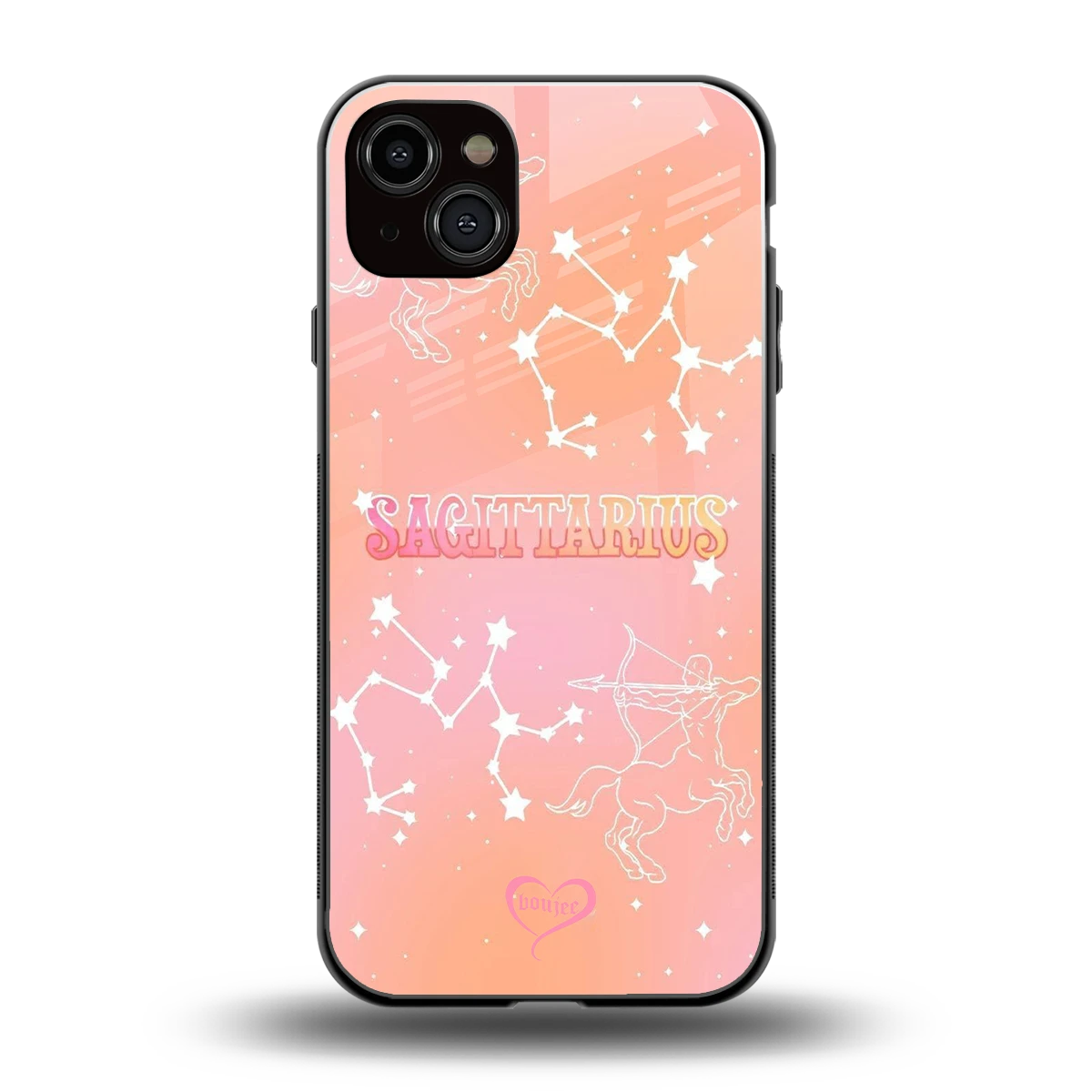 Sagittarius Aura back phone cover | glass case for iphone 14 plus