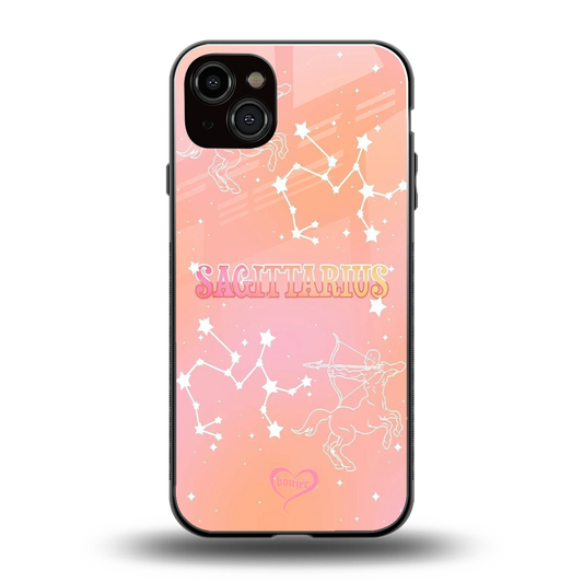 Sagittarius Aura back phone cover | glass case for iphone 14 plus
