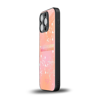 Sagittarius Aura iphone 15 pro mobile cover | shockproof glass phone case