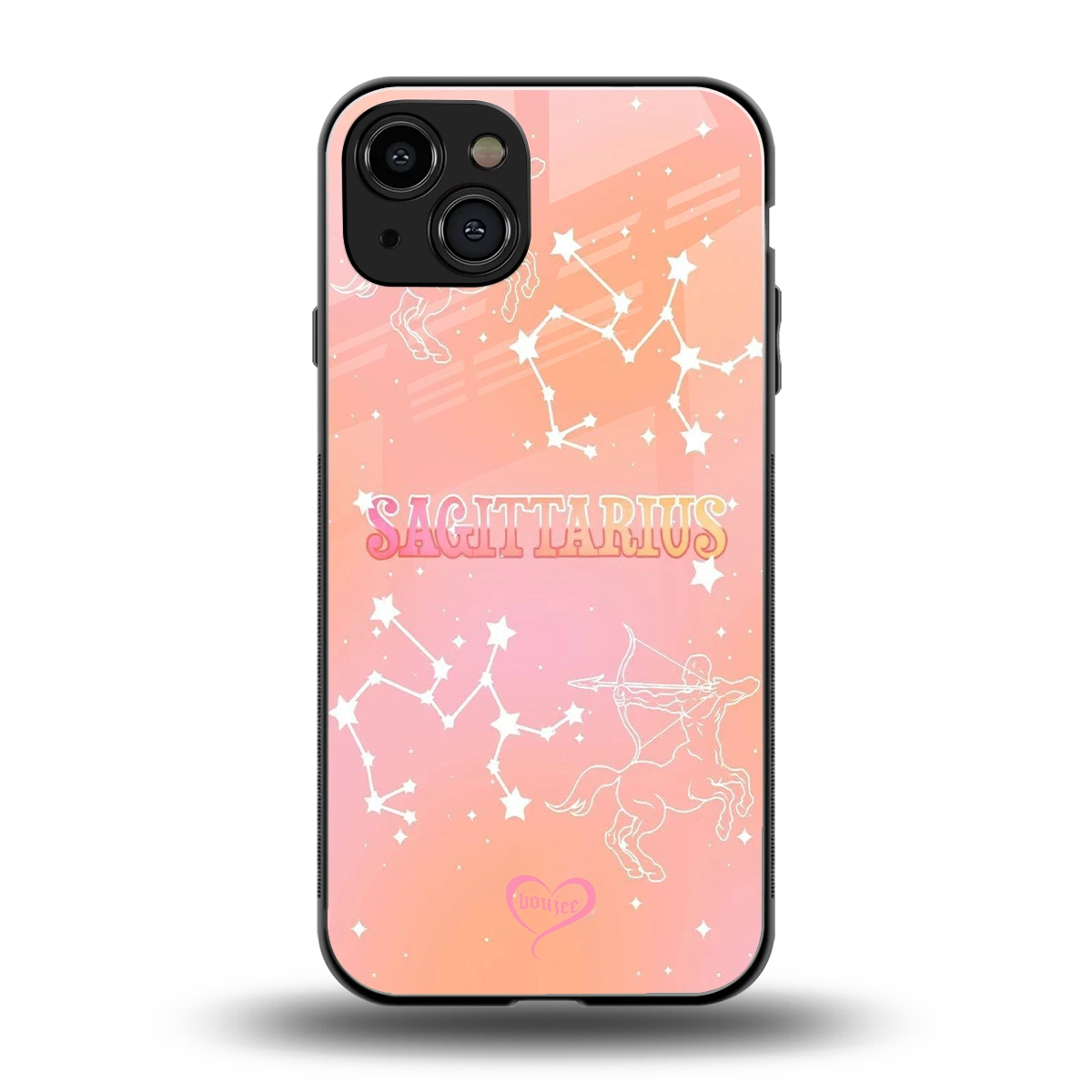 Sagittarius Aura back phone cover | glass case for iphone 15