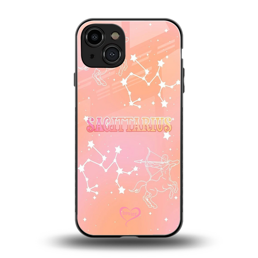 Sagittarius Aura back phone cover | glass case for iphone 15