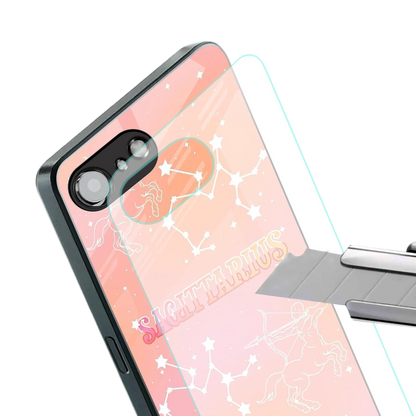 Sagittarius Aura stylish phone case for iphone 17e | glossy glass and slim fit