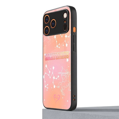 Sagittarius Aura iphone 17 pro mobile cover | shockproof glass phone case