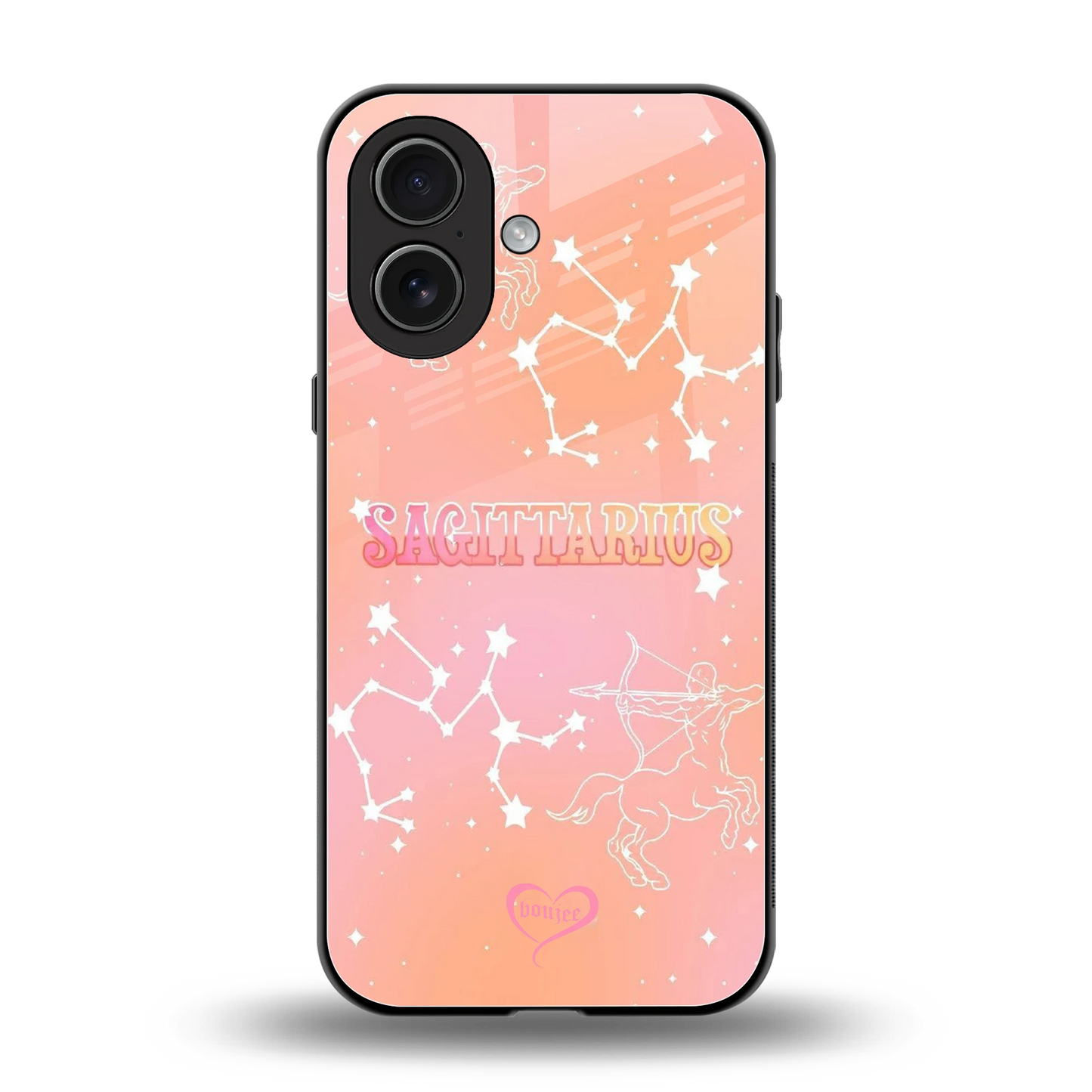 Sagittarius Aura back phone cover | glass case for iphone 17